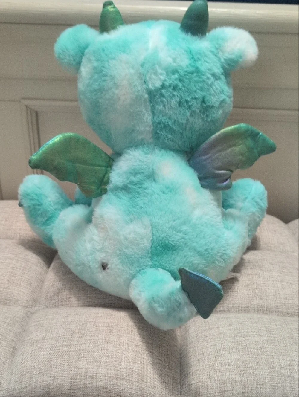 FAO Schwarz~~ Teal Light Up Dragon Stuffed Animal